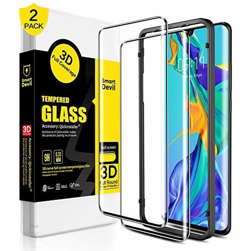 SmartDevil [2 Pack Protector Pantalla de Huawei P30 Pro