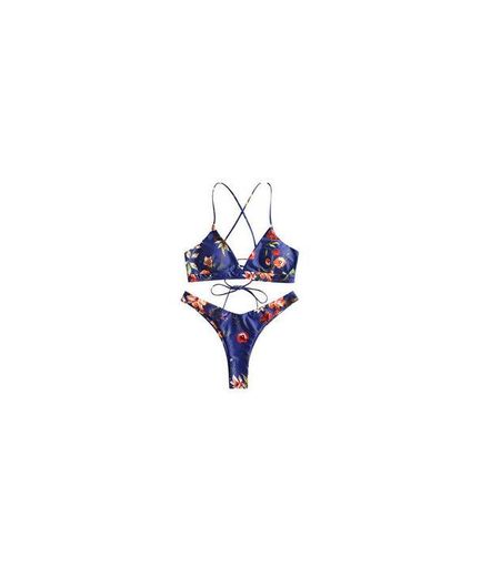 Bikini Zaful azul gold