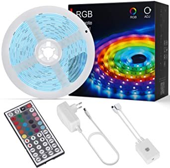 Social ALED LIGHT Tiras LED 5050 RGB 5m de Longitud 150 LED Multicolor