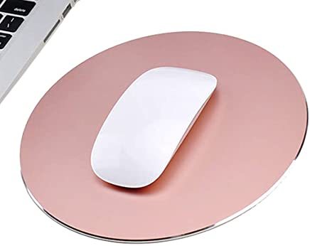 Products COOLEAD Aluminio Alfombrilla de Ratón Redonda Gaming Mouse Pad Superficie Impermeable y