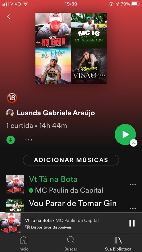 Playlist de funk maior de 🔞 