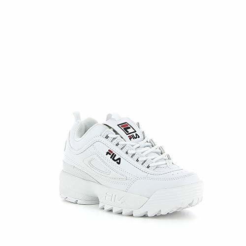 Fashion FILA 1010567 Disruptor Kids Zapatillas DE Deporte Junior Unisex White 35