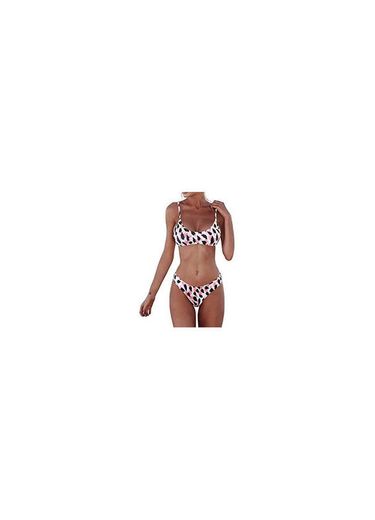 BaZhaHei Bikini de Mujer Traje de baño de Mujer Bandeau Bandage Bikini