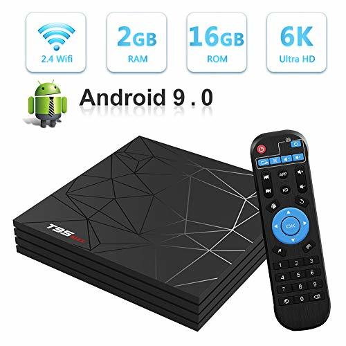 Producto Android TV Box，T95 MAX Android 9.0 TV Box 2GB RAM/16GB ROM H6