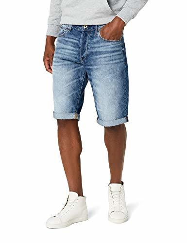 Social G-STAR RAW 3301 1/2 Pantalones Cortos, Azul