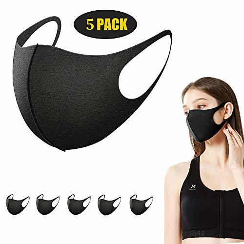 Social Máscaras Bucales Unisex de 5 Piezas, Zorar Máscaras de Boca Máscaras Faciales
