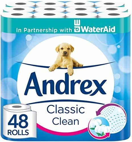 Andrex Classic Clean Rollos de papel higiénico