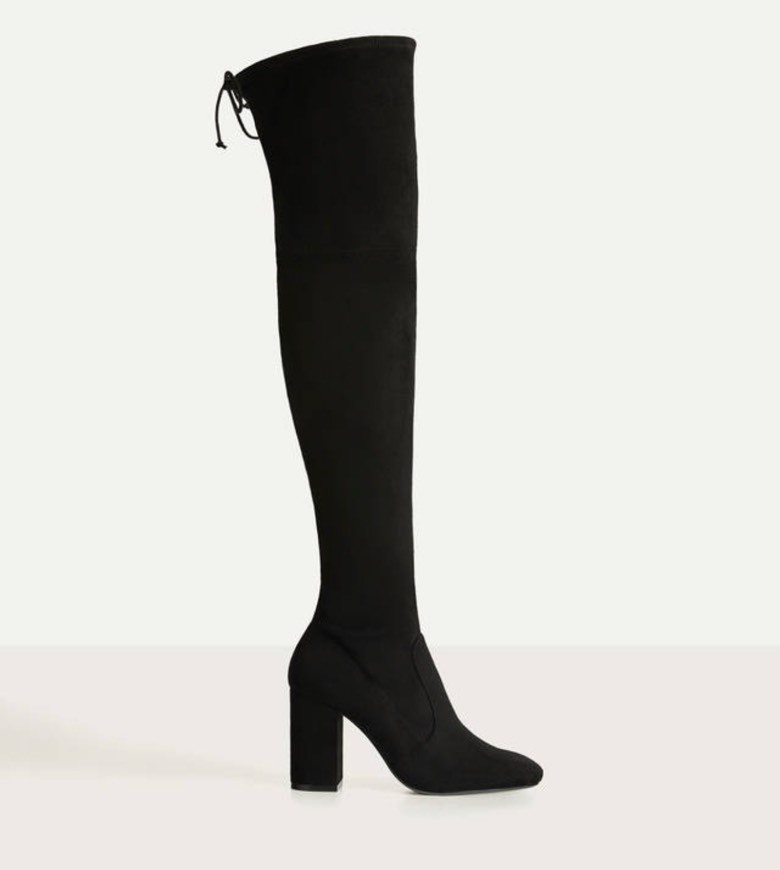 Social Botas Altas em Tecido Elástico 