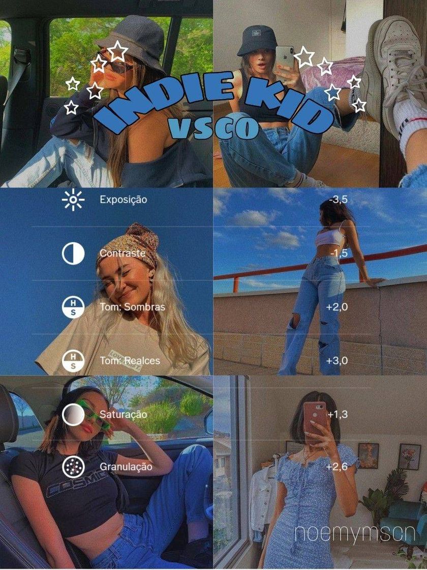 Social filtros do vsco 