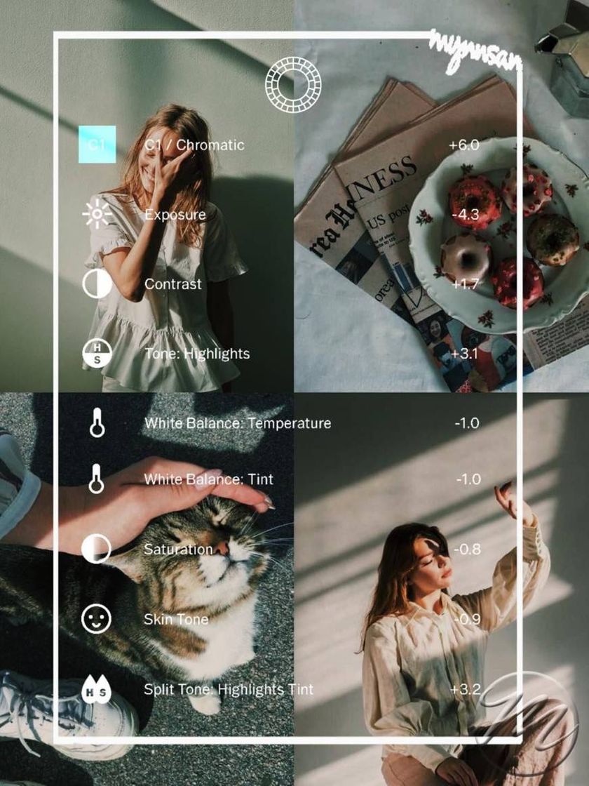Social filtros do vsco