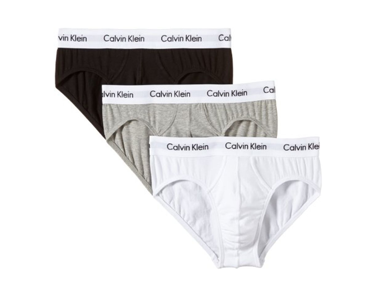 Social Calvin Klein 3P Hip Brief, Calzoncillos para Hombre