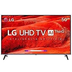 Smart TV 4K LG LED 50” com Inteligência Artificial, Upscaler