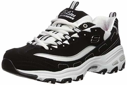 Moda Skechers D'LITES-Biggest Fan 11930, Zapatillas para Mujer, Negro