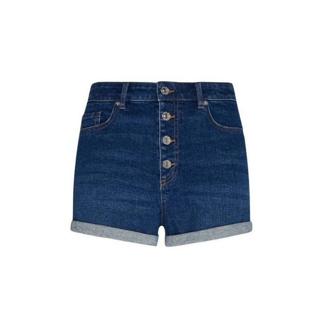 Fashion Exposed Button Denim Short | Shorts | Clothing | Womens | Categories