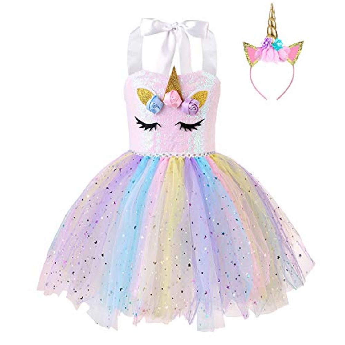 Fashion FONLAM Vestido de Bautizo Fiesta Niña Bebé Disfraz de Unicornio Princesa Tutú