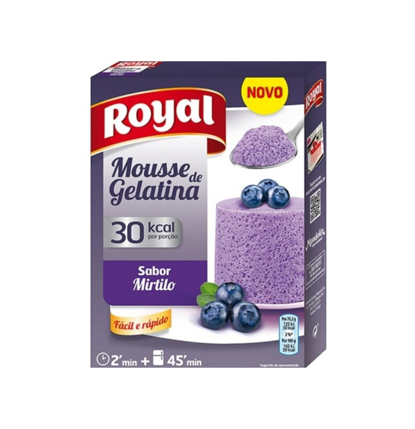 Producto Gelatina Mousse Royal Mirtilo 