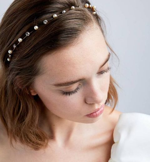 Ines Crystal Pearl Headband