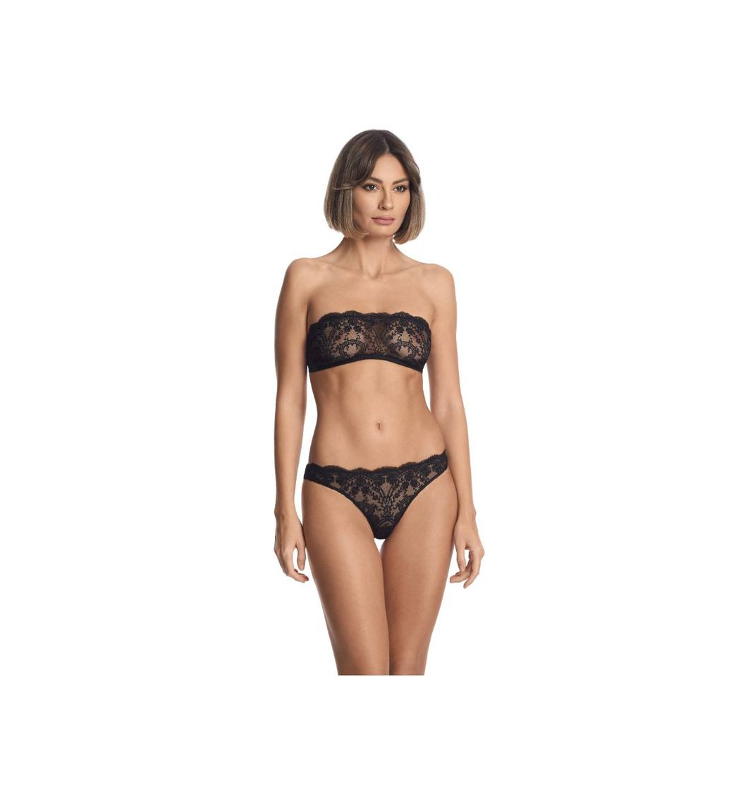 Moda À La Rose Bandeau Bra in Black - I