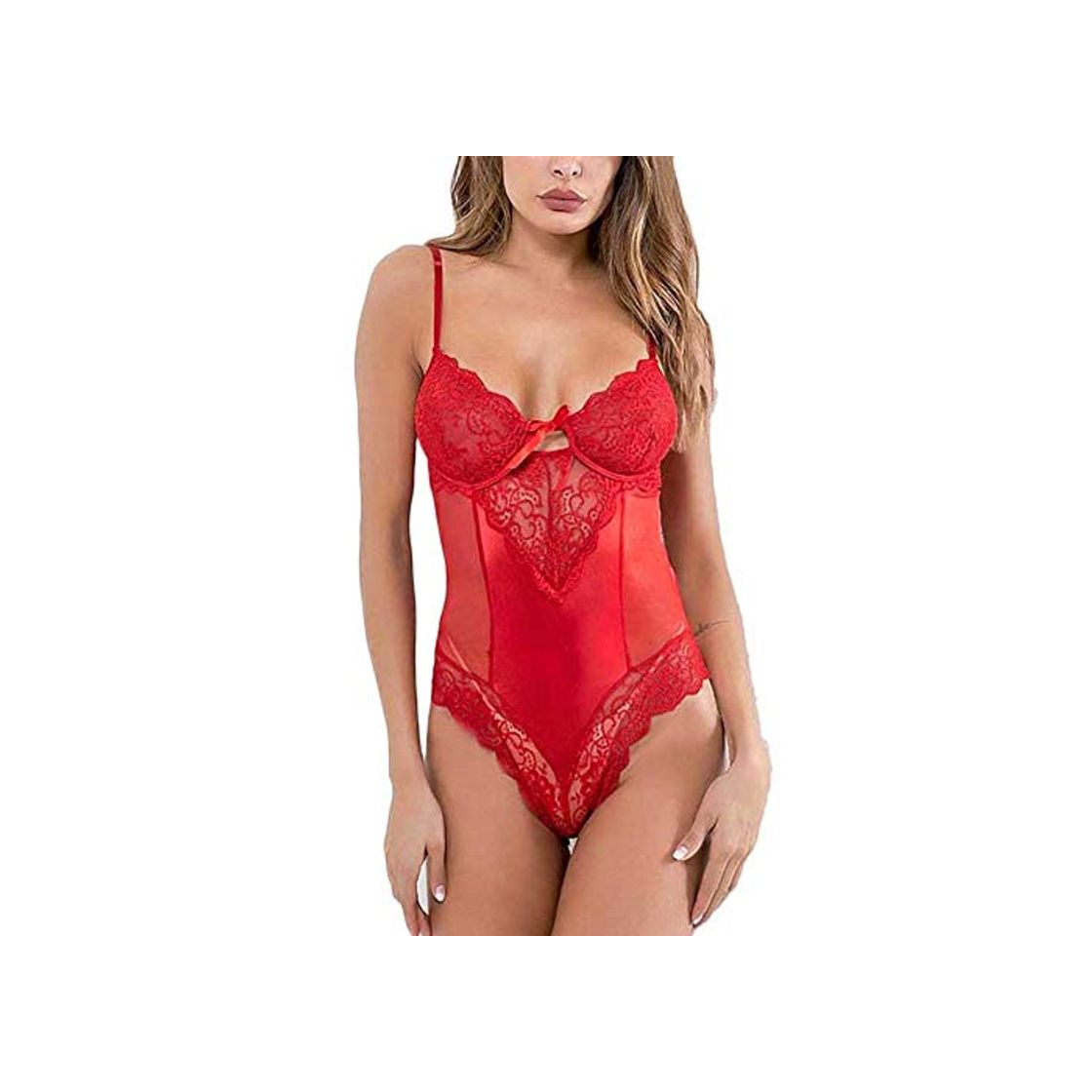 Moda SSSXXX Peluches Sexy Ropa Interior Lencería de Encaje Corsé Langerie Mujer Disfraces