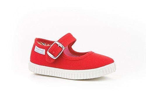 Zapatillas Merceditas de Lona para Niñas, Angelitos mod.123, Calzado Infantil Made in