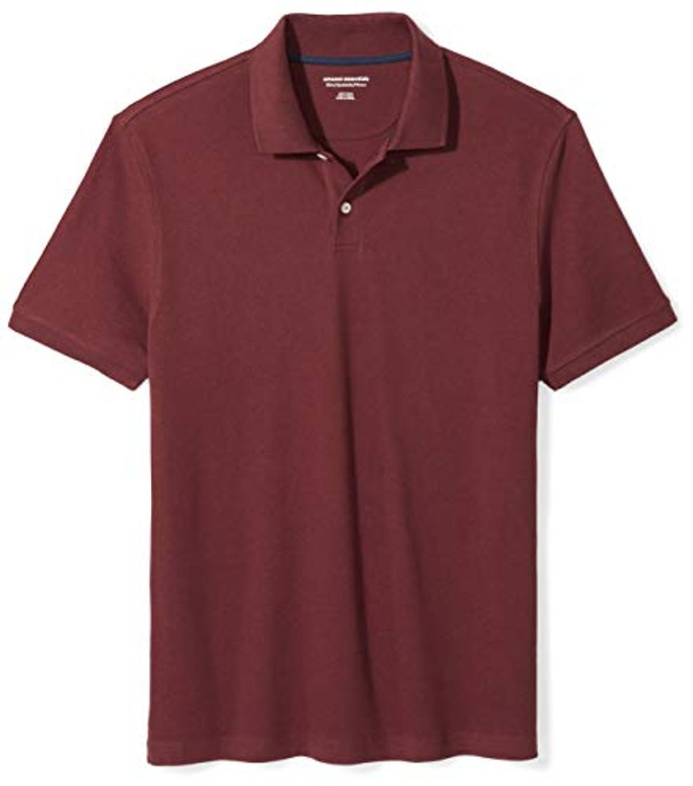 Fashion Amazon Essentials Slim-Fit Cotton Pique Polo Shirt Shirts, Port, US L