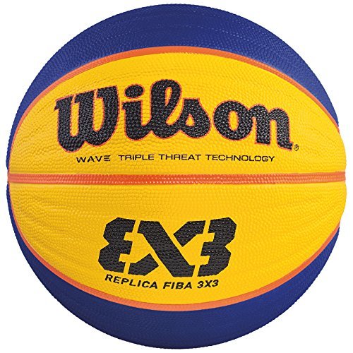 Place Wilson WTB0533XB Pelota de Baloncesto Fiba 3x3 Replica Caucho Interior y Exterior