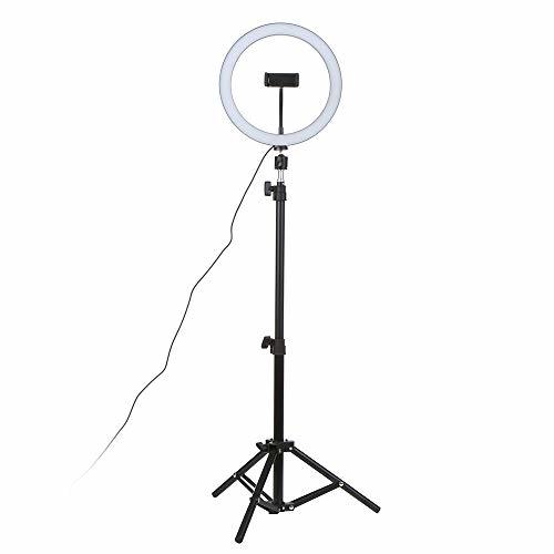 Social Galapara Luz de Anillo DC5V 7W LED Regulable con Soporte 3-Colors 360