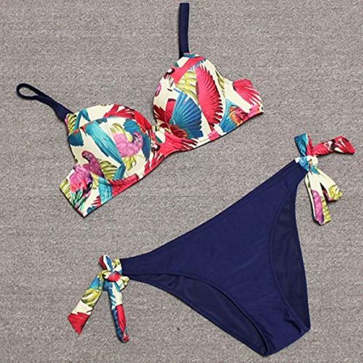 WATERMELON Impresión atractiva de la vendimia Bikinis 2020 empuja hacia arriba el sistema del bikiní Mujer Plus Tamaño traje de baño de las mujeres del traje de baño bajo la cintura Swinsuit Xxl Biqui