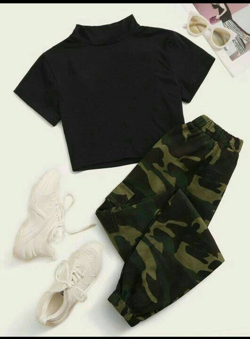 Moda Look militar 💫💚