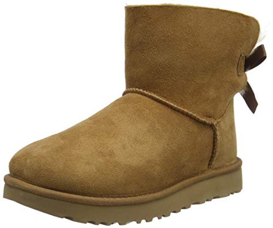 Lugares UGG Female Mini Bailey Bow II Classic Boot, Chestnut, 4