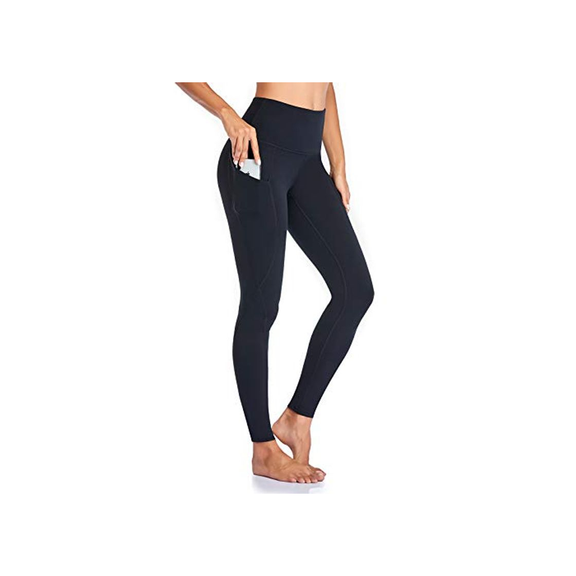 Fashion Occffy Leggings Mujer Deporte Cintura Alta Mallas Pantalones Deportivos Leggins con Bolsillos