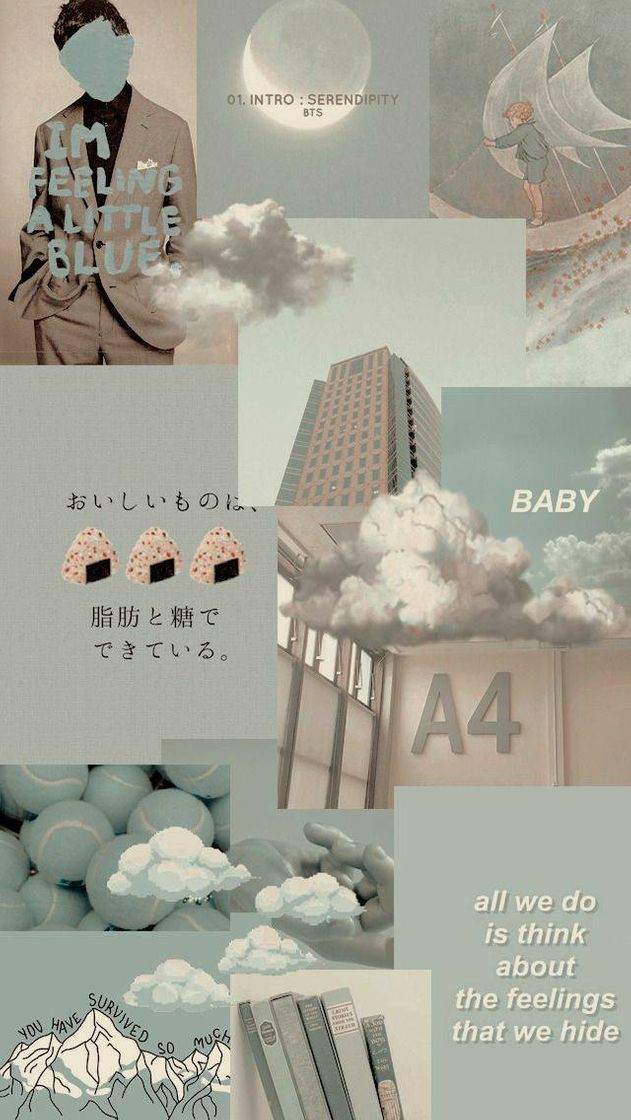 Fashion Pastel blue lockscreen