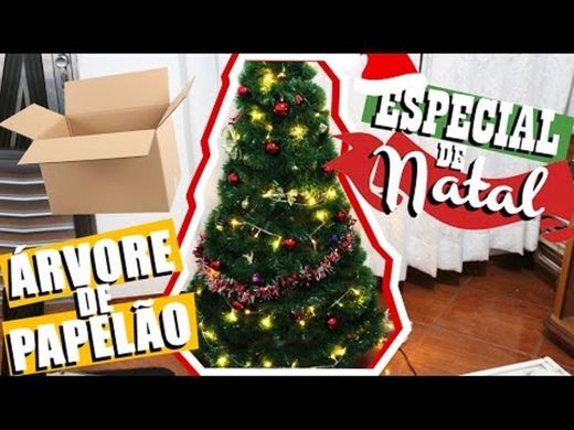 Árvore de Natal feita com papelão  YouTube 