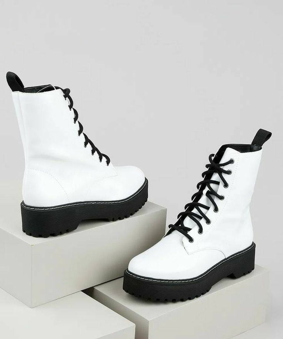 Fashion Botas coturno feminino