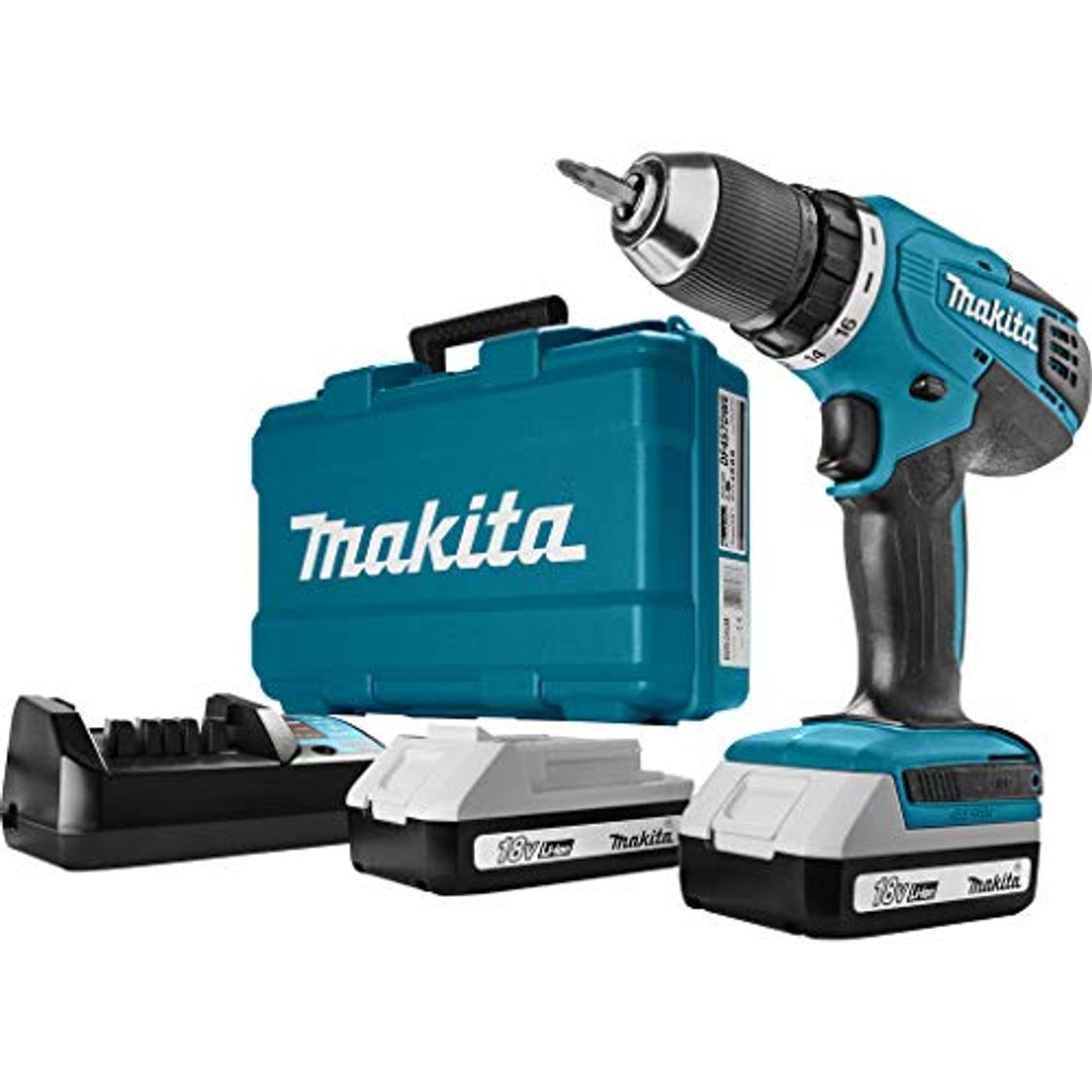 Productos Makita HP457DWE - Taladro Percutor A Bateria 18V Litio-Ion 1