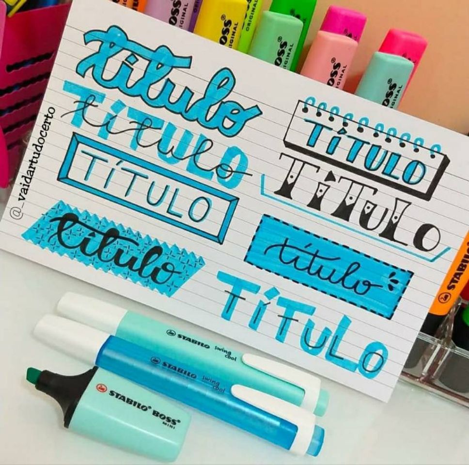 Fashion Lettering de títulos