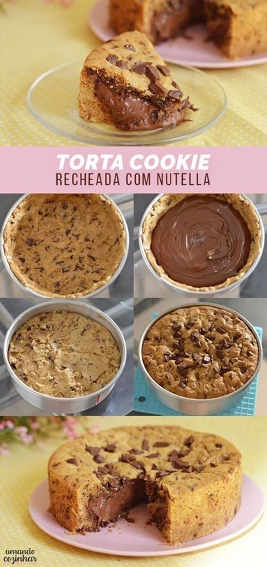 Fashion Torta cookie - recheio de nutella