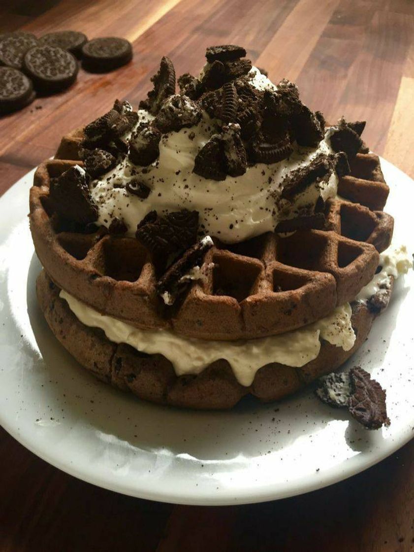 Social Oreo Cheesecake Waffles