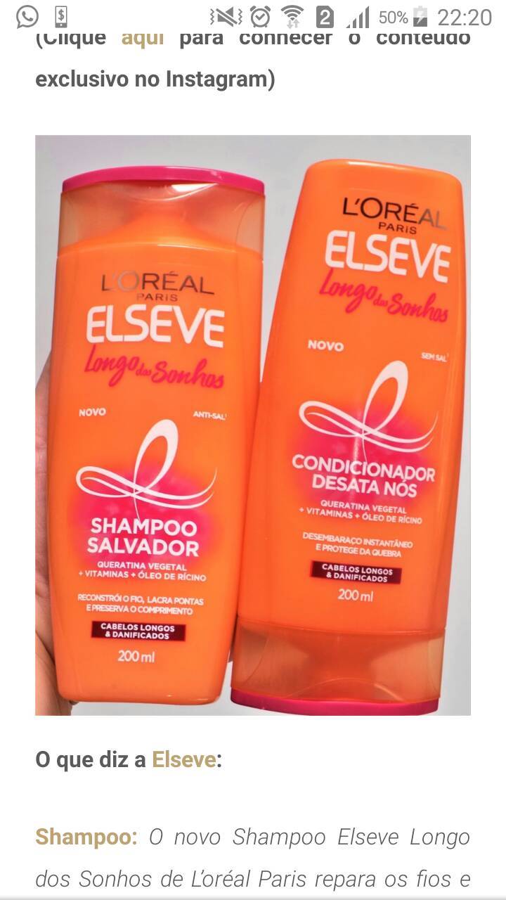 Shampoo e condicionador