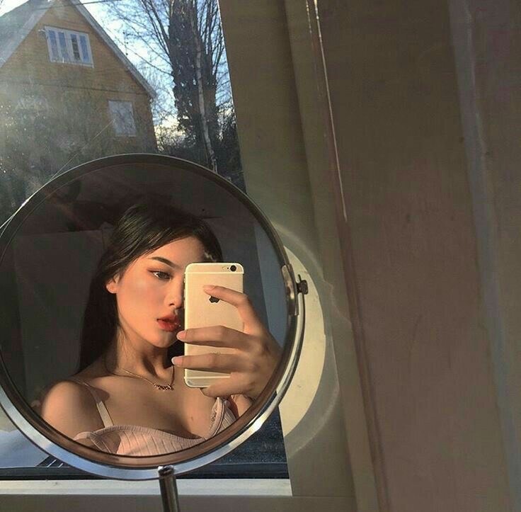 Social foto no espelho 