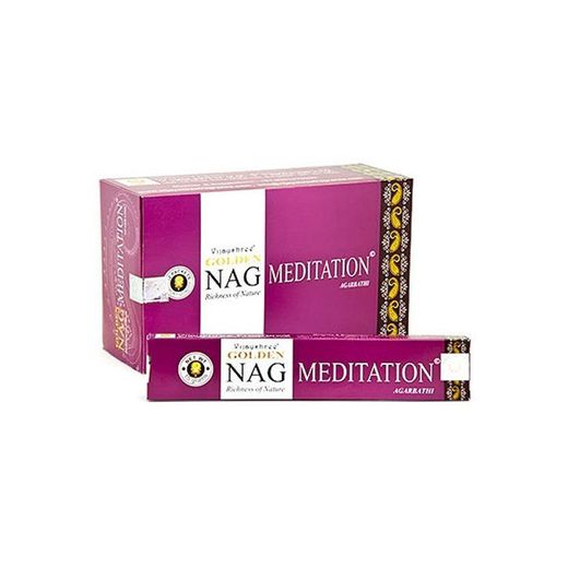 180 gms Box of GOLDEN NAG MEDITATION Agarbathi Incense Sticks