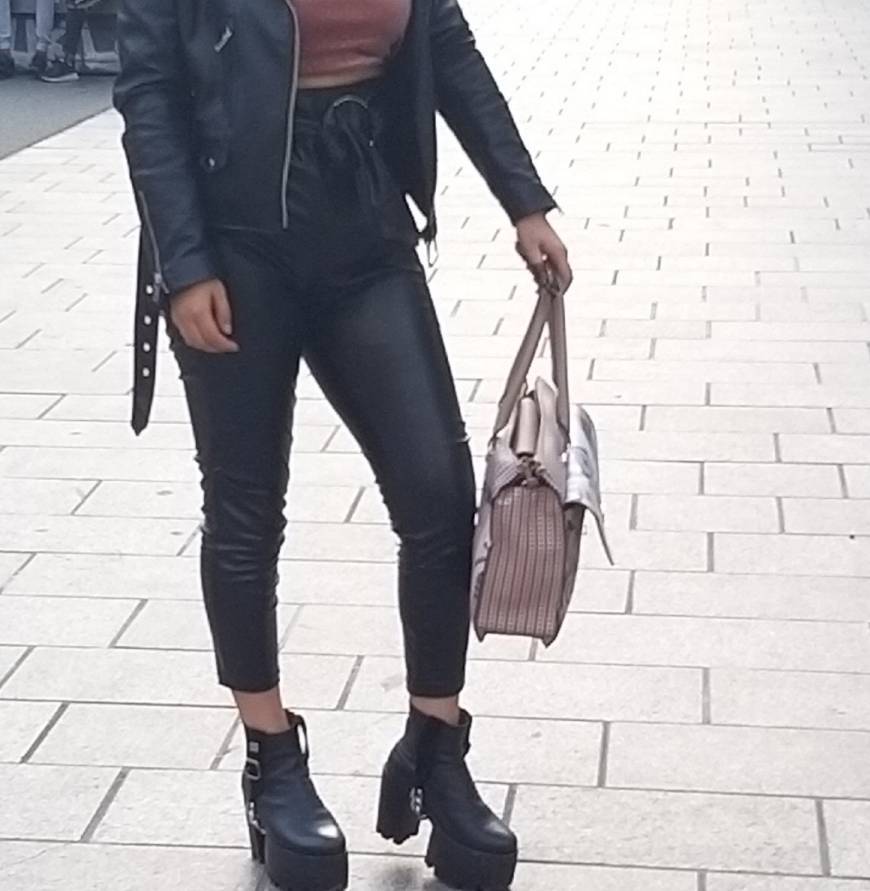 Social Trousers PU Black 