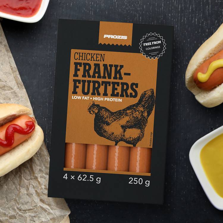 Producto Chicken frankfurters 250 g

