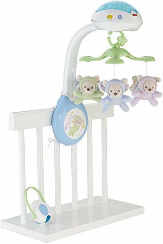 Social Fisher-Price Móvil ositos voladores, juguete de cuna proyector para bebé