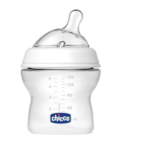 Product Chicco NaturalFeeling - Biberón con tetina inclinada anticólicos y flujo normal para