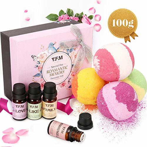 Social Y.F.M Bombas de Baño y Aceites Esenciales 100% Puros y Naturales