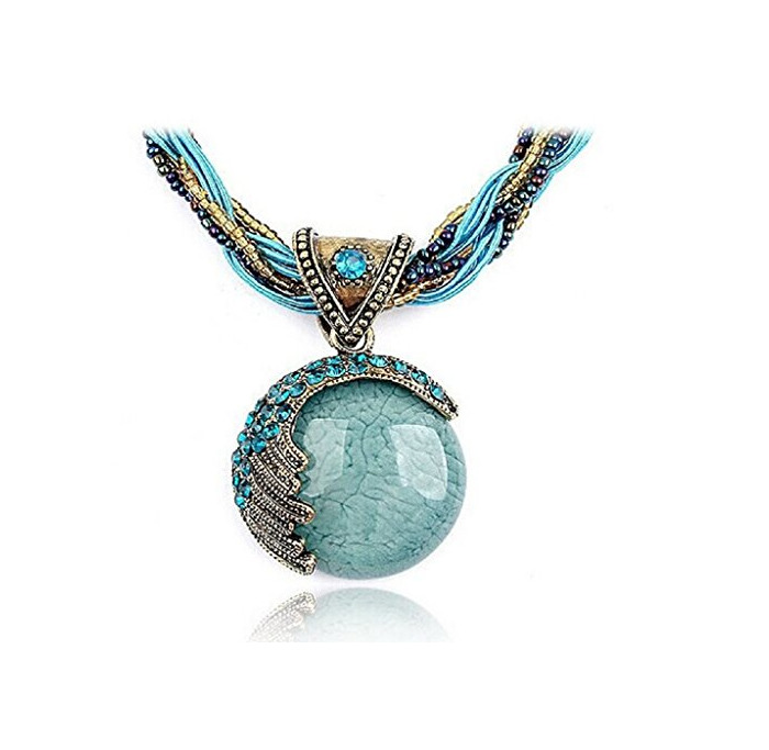 Social Ularma 2016 Joyas Bohemia declaración collares mujeres Rhinestone joya colgante Collar