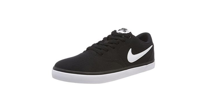 Fashion Nike SB Check Solar Cnvs, Zapatillas de Deporte para Hombre, Negro