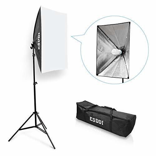 ESDDI Fotografia Softbox 50x70cm Continuo Kit lluminazione Boom Softbox Set Attrezzatura Fotografica