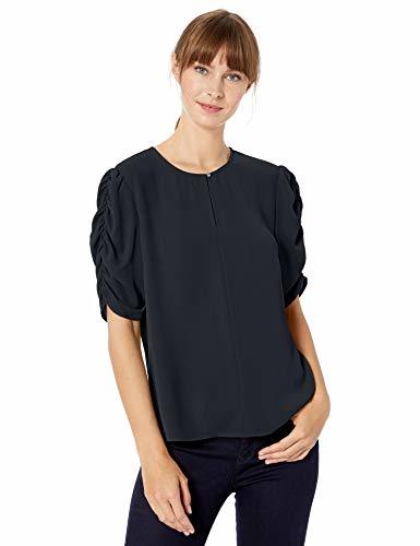 Products Marca Amazon - Lark & Ro - Blusa con mangas fruncidas para